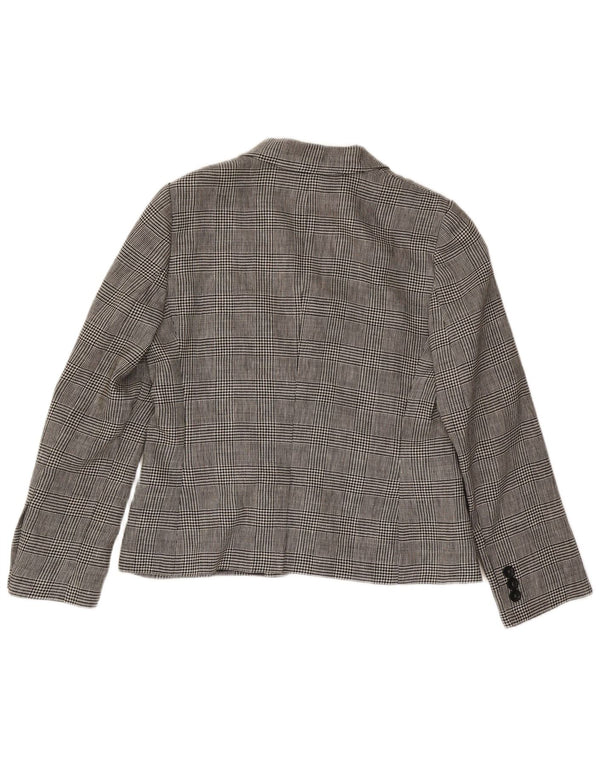 Sacou blazer cu 3 nasturi Luisa Spagnoli, pentru femei, IT 46, mare, gri, picior de gală