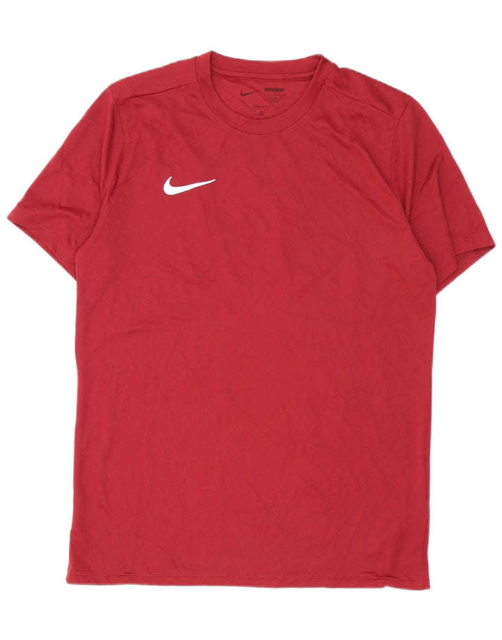 Tricou subțire Nike Dri Fit pentru bărbați Top mare din poliester Bordeaux