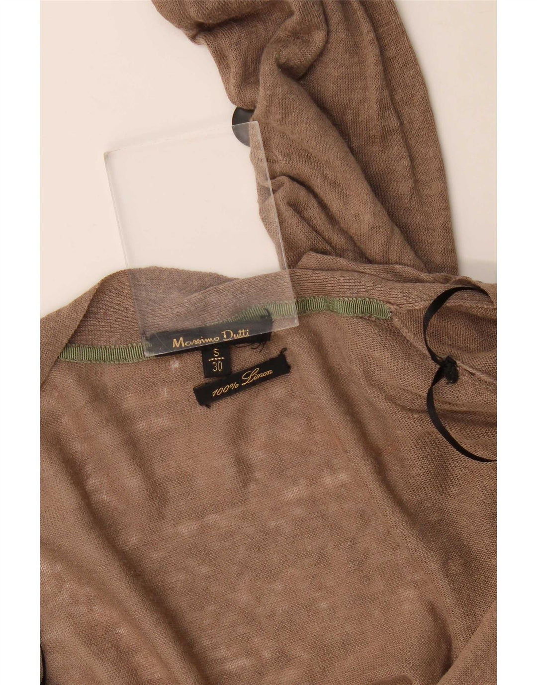 Pulover cardigan pentru femei Massimo Dutti UK 10 mic maro in