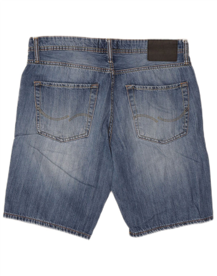 Pantaloni scurți din denim Jack & Jones, pentru bărbați, cu tăiere obișnuită, mici W30 albastru