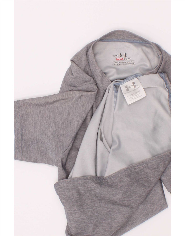 Tricou Under Armour Băieți Top 9-10 Ani Medium Gri Poliester