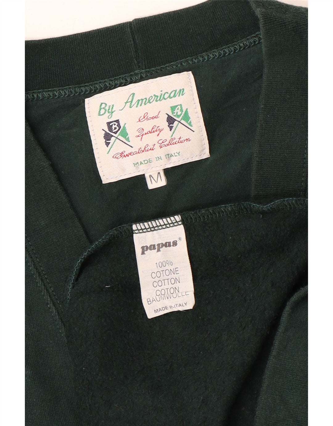 Pulover cardigan pentru bărbați de la American, bumbac verde mediu