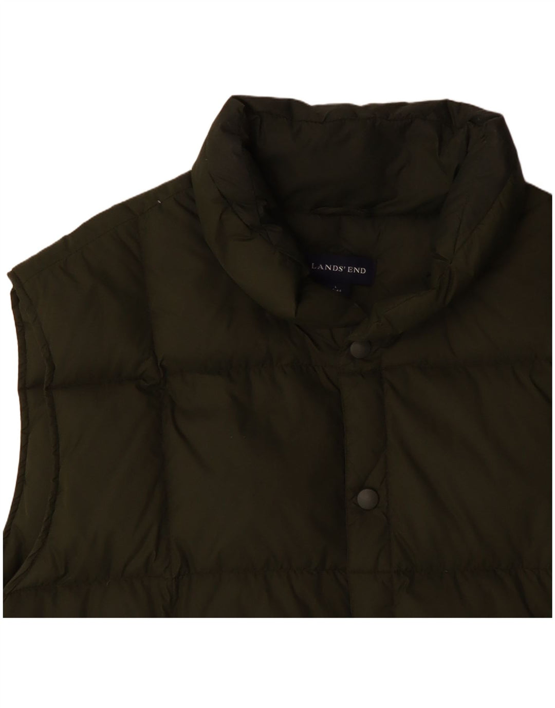 LANDS END Gilet căptușit pentru bărbați UK 40 Large Green