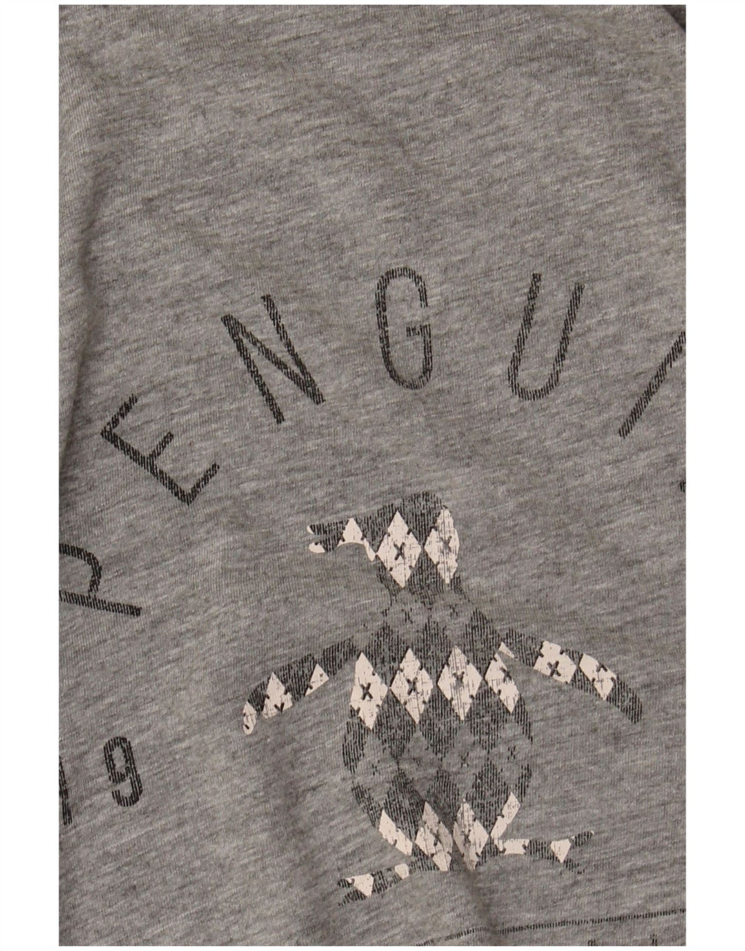 Tricou grafic pentru bărbați Penguin Top mare bumbac gri