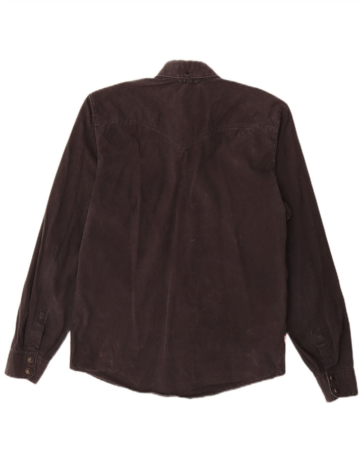 Cămașă pentru bărbați Levi Strauss & Co, bumbac negru mic