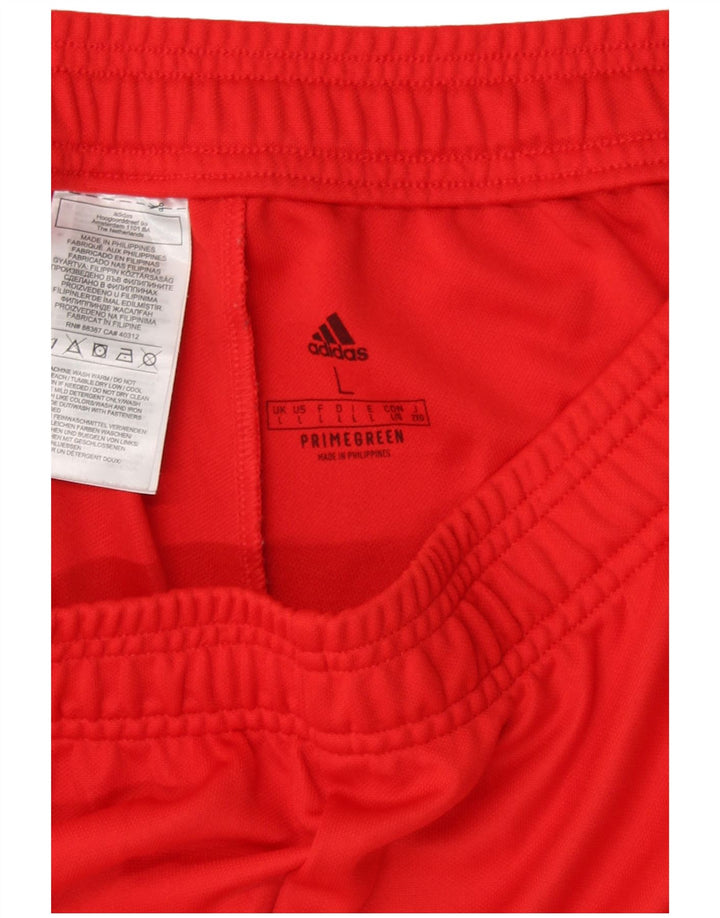 Pantaloni de trening Adidas pentru bărbați, roșu, poliester, sport