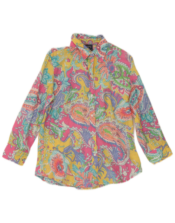 Bluză cămașă pentru femei CHAPS cu mâneci 3/4 UK 10 Paisley multicoloră mică