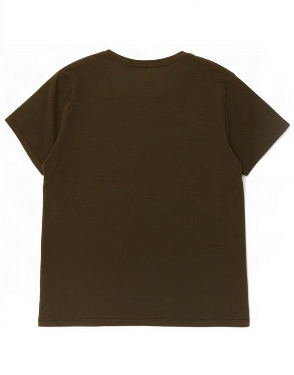 Tricou grafic pentru bărbați Hugo Boss Top XL Kaki Bumbac