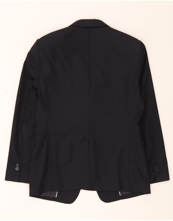 Costum pentru bărbați Emporio Armani 2 nasturi 2 piese IT 50 mare W35 L30 bleumarin