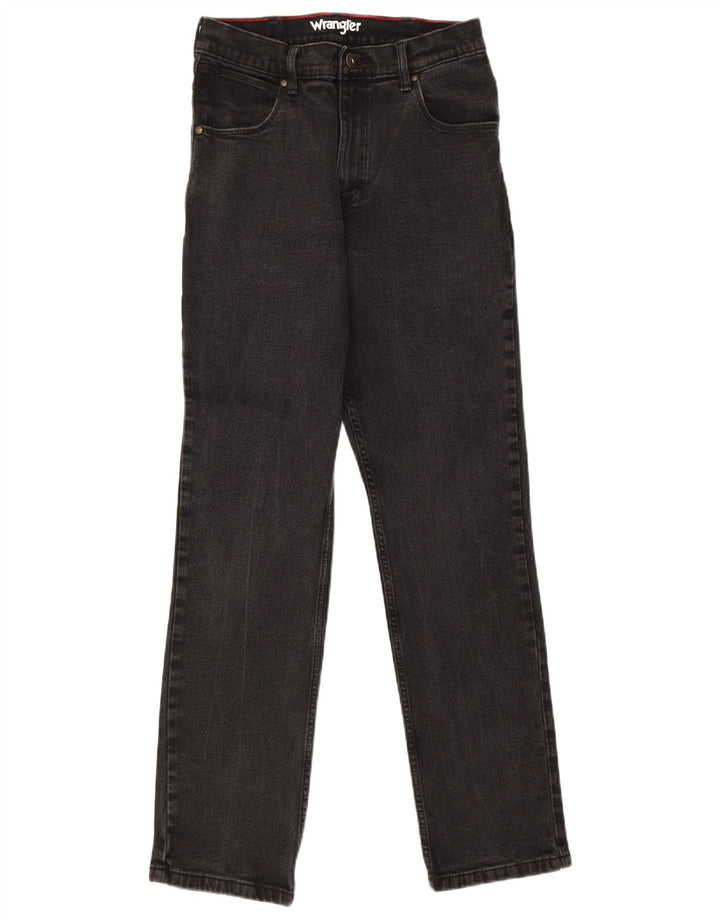 Blugi drepti pentru bărbați Wrangler W31 L32 bumbac negru