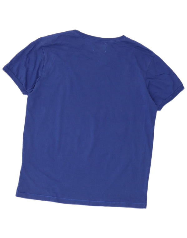 Tricou cu grafică pentru femei Diesel Regular Fit Top UK 18 XL Bumbac albastru