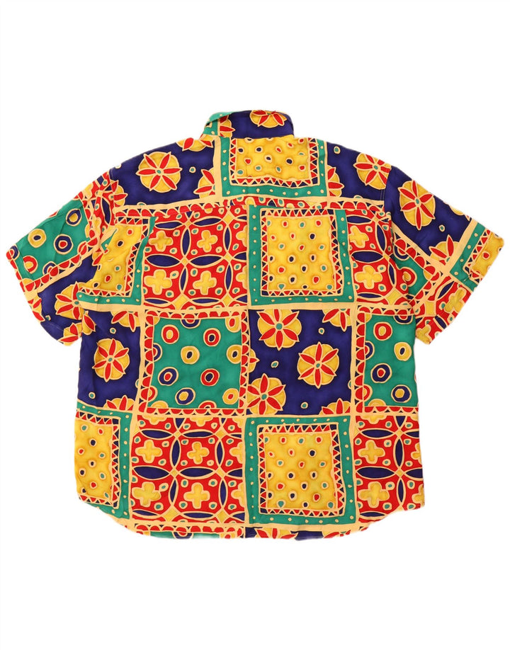 Cămașă cu mânecă scurtă pentru bărbați Cavori Mărimea 43/44 XL Motiv multicolor