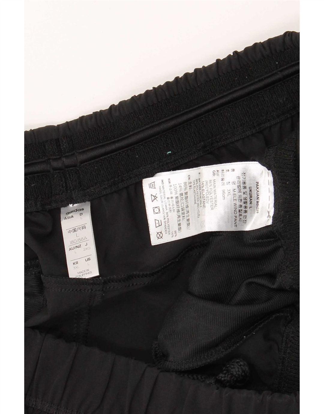 Pantaloni de trening Adidas pentru bărbați, mari, negru, poliester