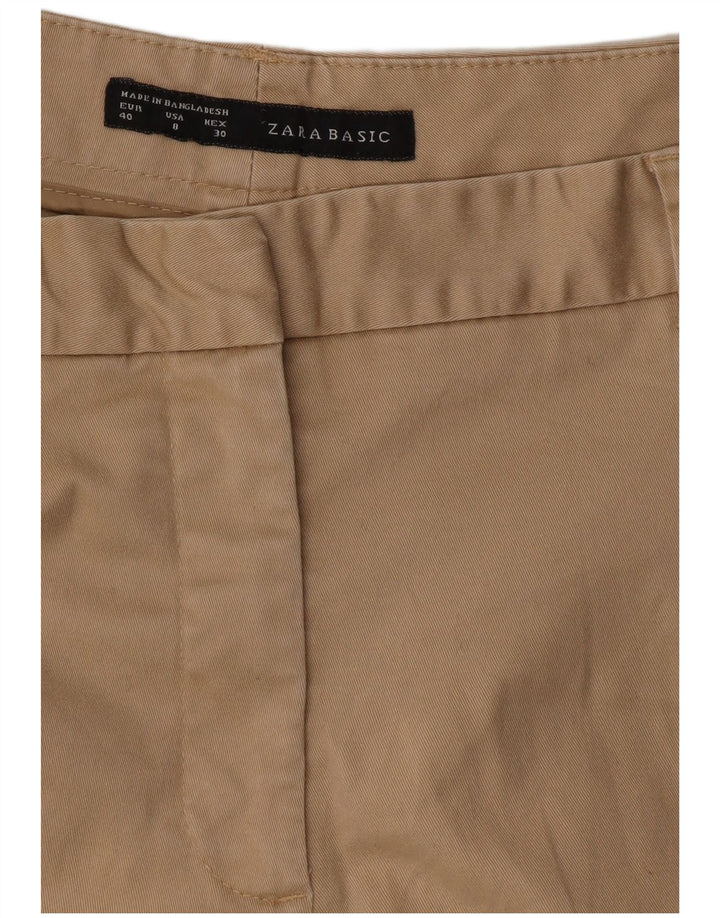 Pantaloni chino slim pentru femei Zara EU 40 Mediu L30 L25 Bej