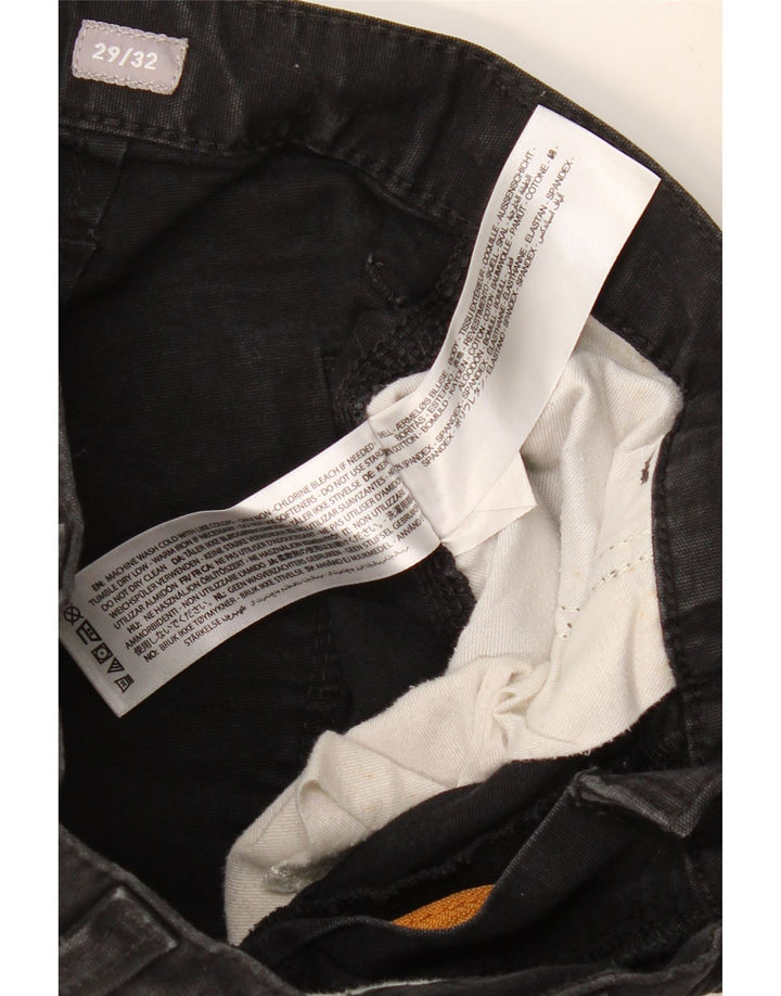 ARIAT Pantaloni cargo drepti pentru bărbați, L29 L32, bumbac negru