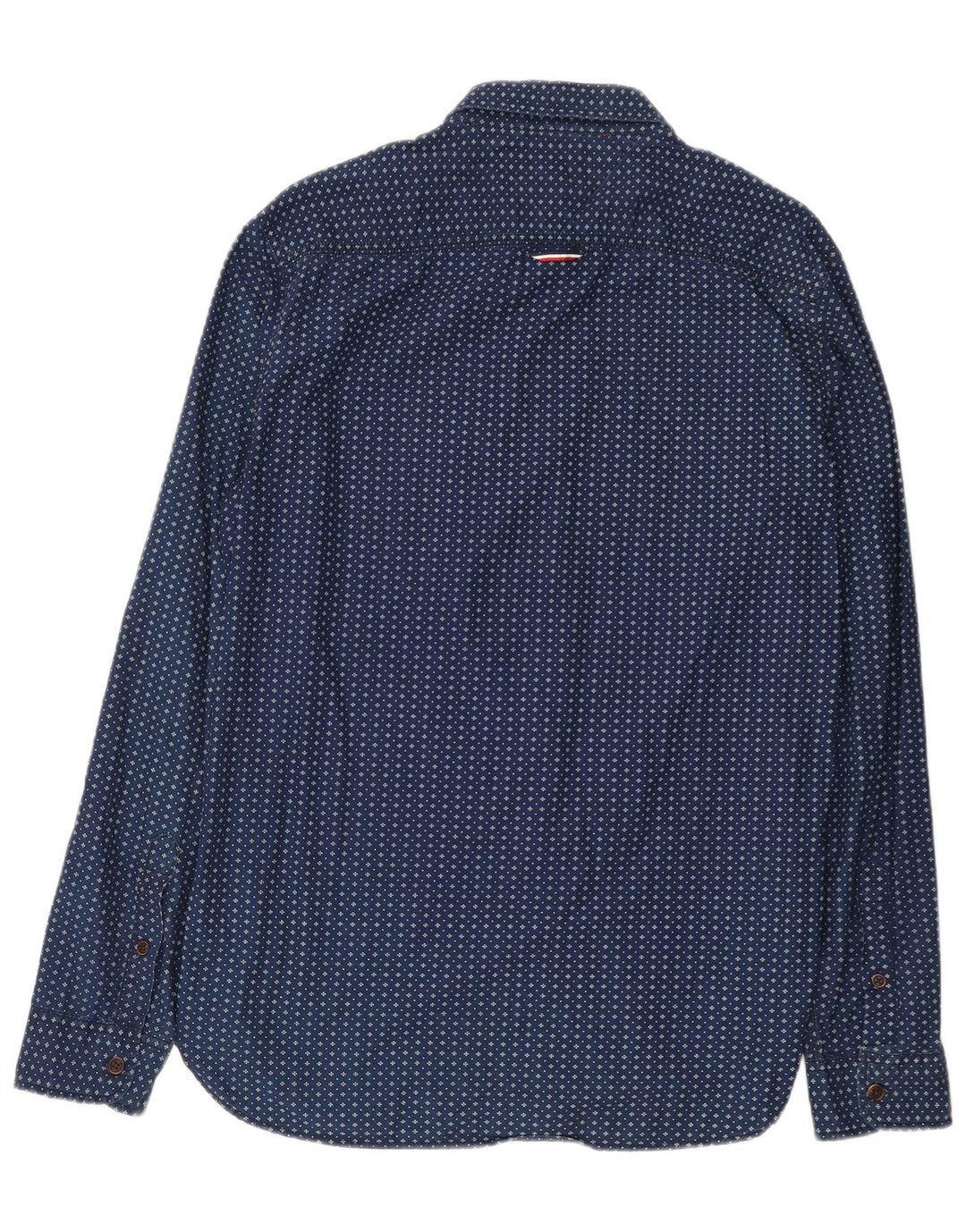 Cămașă pentru bărbați Tommy Hilfiger cu model abstract, bumbac mare, albastru bleumarin