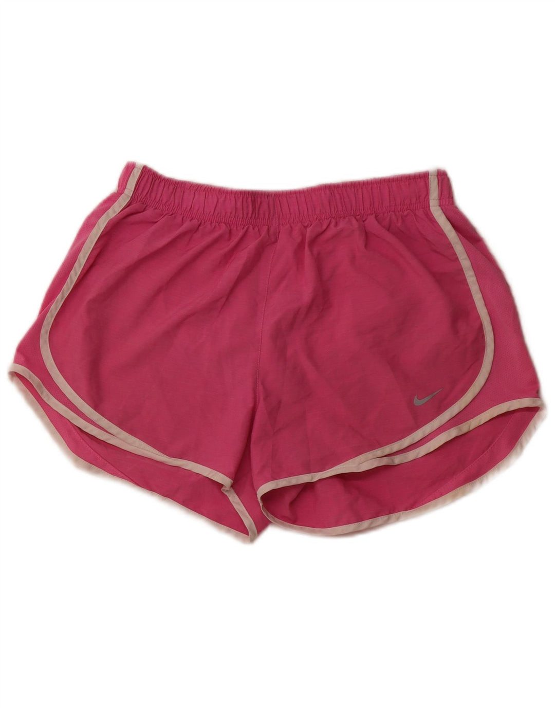 Pantaloni scurti sport NIKE Dri Fit pentru femei UK 12 Poliester roz mediu