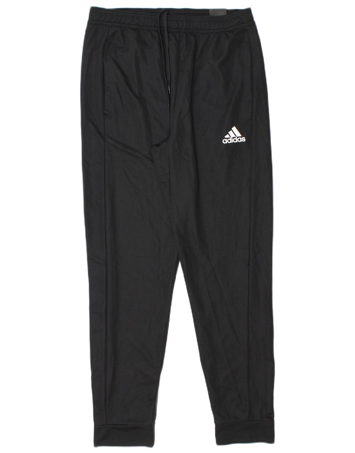 Pantaloni de trening Adidas pentru bărbați Joggeri poliester mediu negru