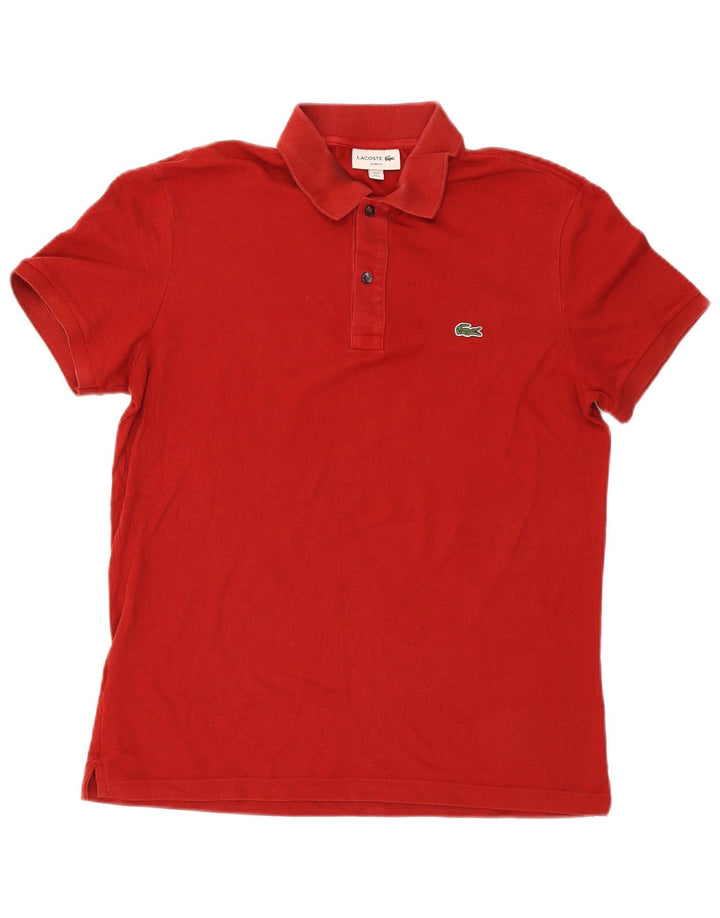 Tricou polo pentru bărbați Lacoste Slim Fit Mărimea 5 Roșu mare