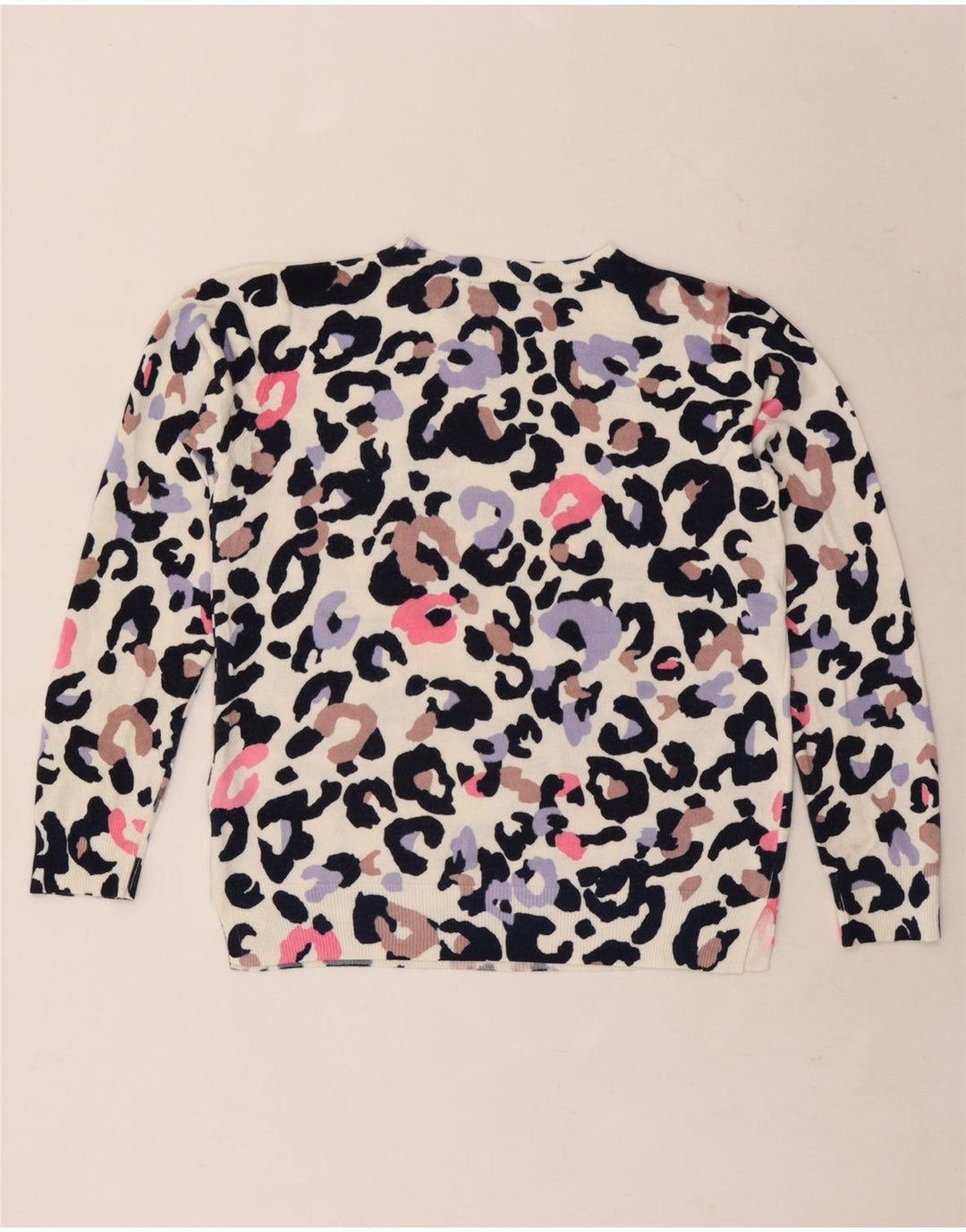 Pulover pentru femei Marks & Spencer cu decolteu triplu UK 12 Medium Bej