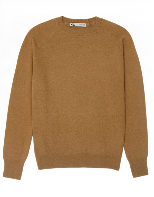 Pulover pentru damă Zara, cu gât turnut, UK 10 Mic, bej, poliamidă