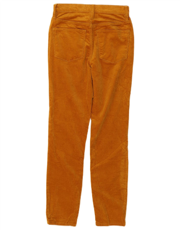 J. CREW Pantaloni skinny din velur cu talie înaltă pentru femei W24 L28 maro bumbac