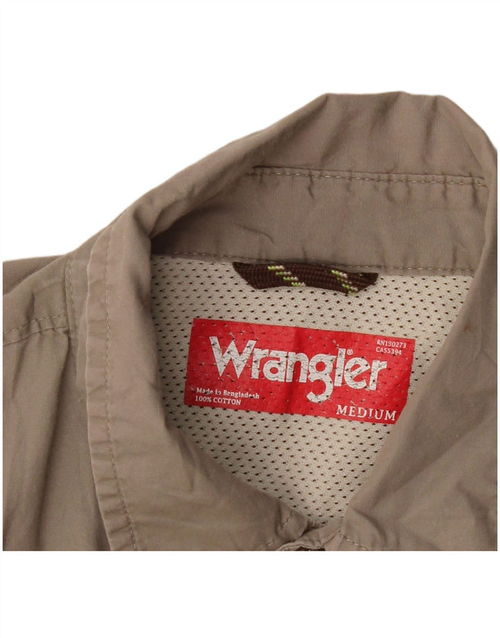 Cămașă pentru bărbați Wrangler, bumbac mediu kaki