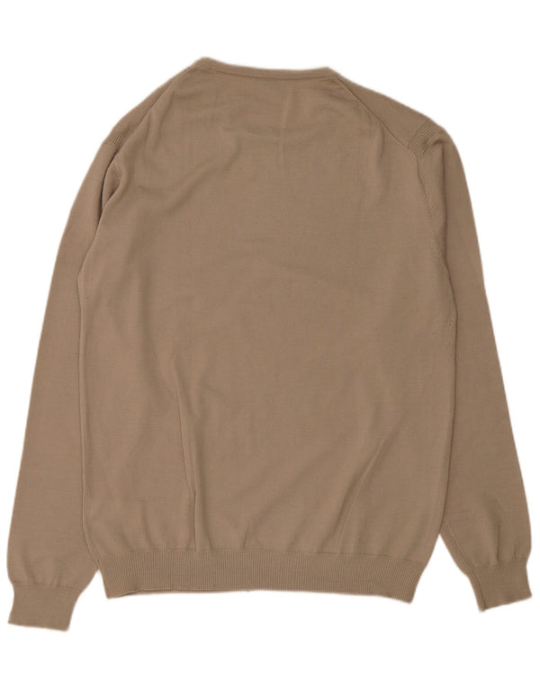 Pulover pentru bărbați Guess cu gâtul de barca UK 44 XL Bej acrilic