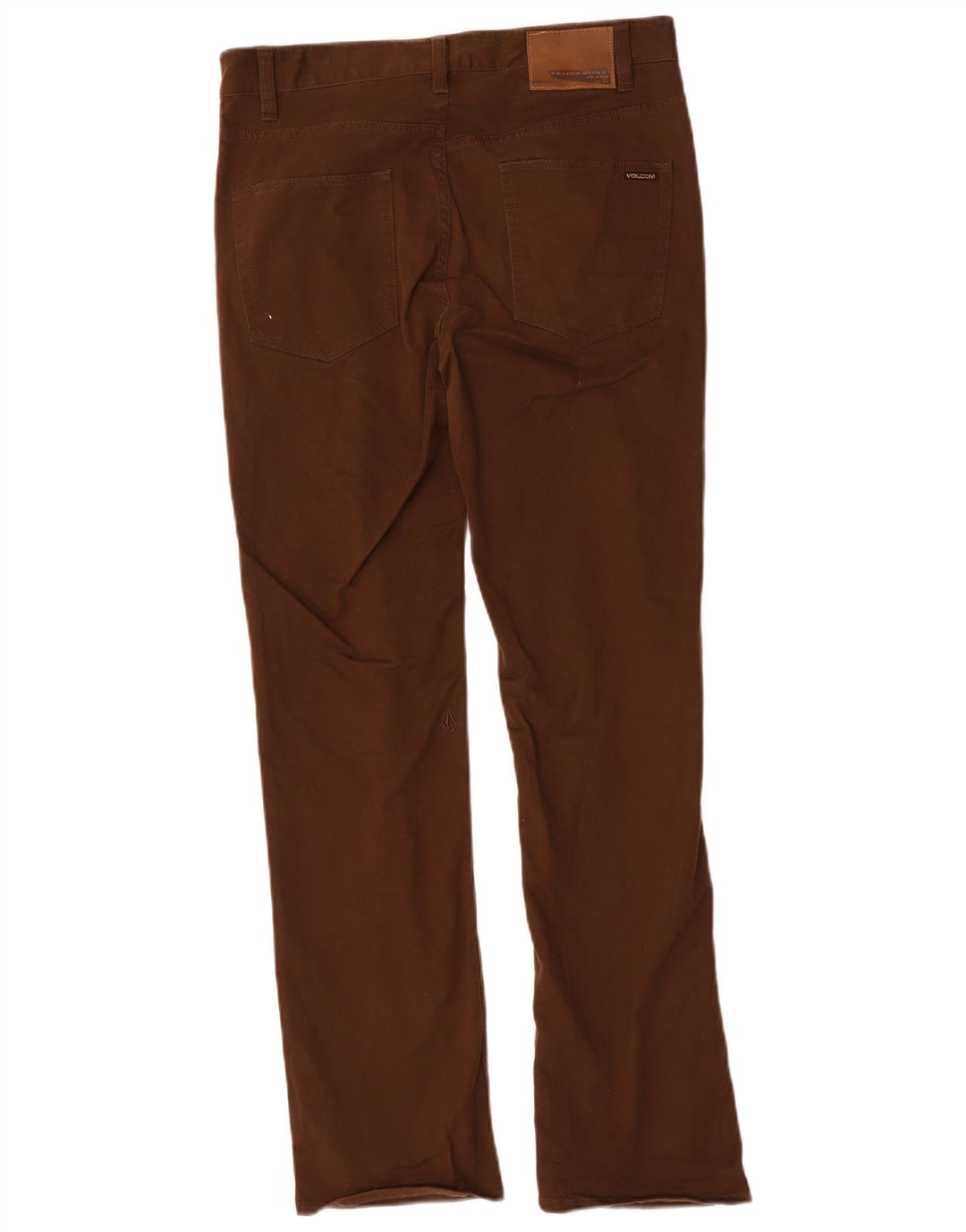Pantaloni casual drepti pentru bărbați Volcom Solver W30 L31 bumbac maro