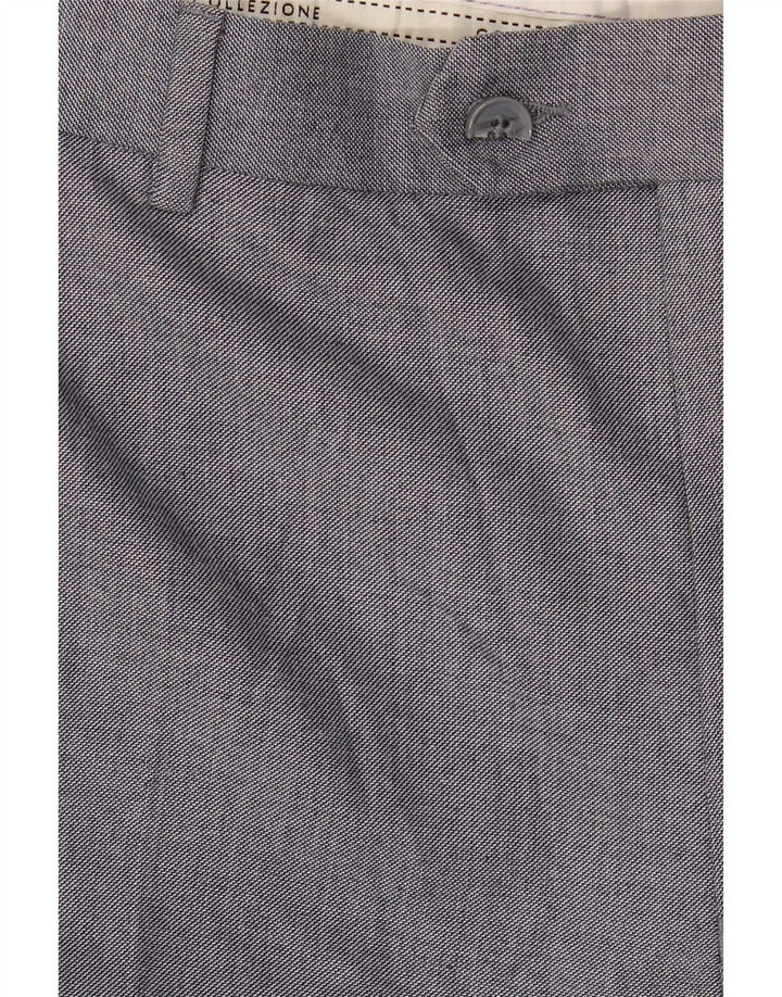 Pantaloni chino drepți pentru bărbați Marks & Spencer L44 L29 poliester gri