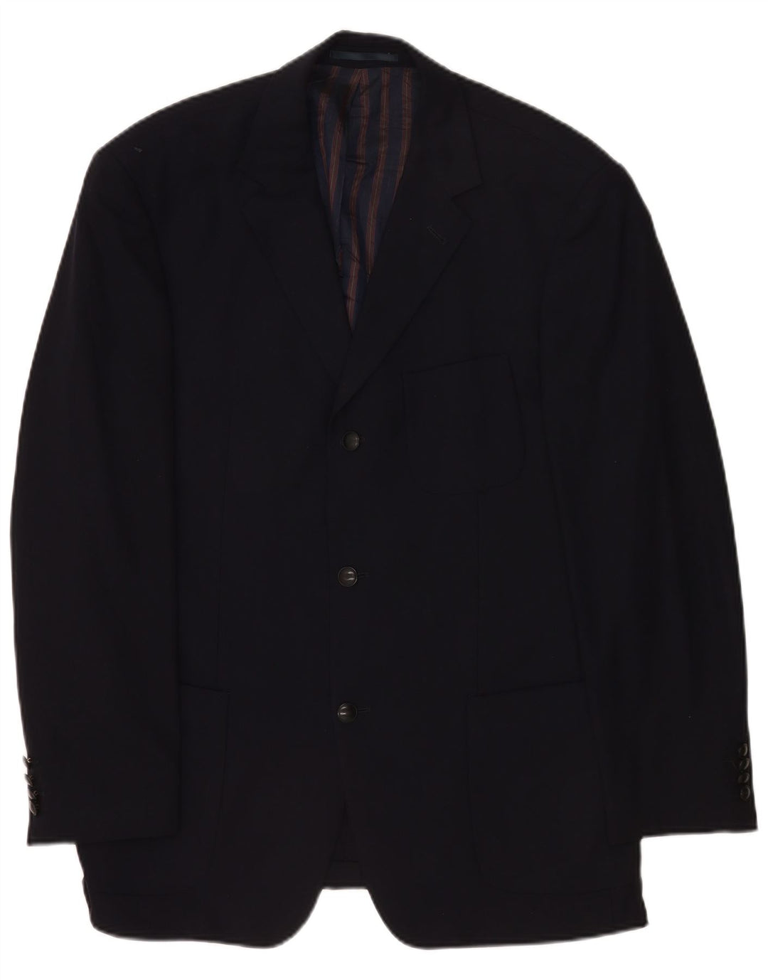 Blazer pentru bărbați Hugo Boss cu 3 nasturi EU 52 XL Lână nouă albastru bleumarin