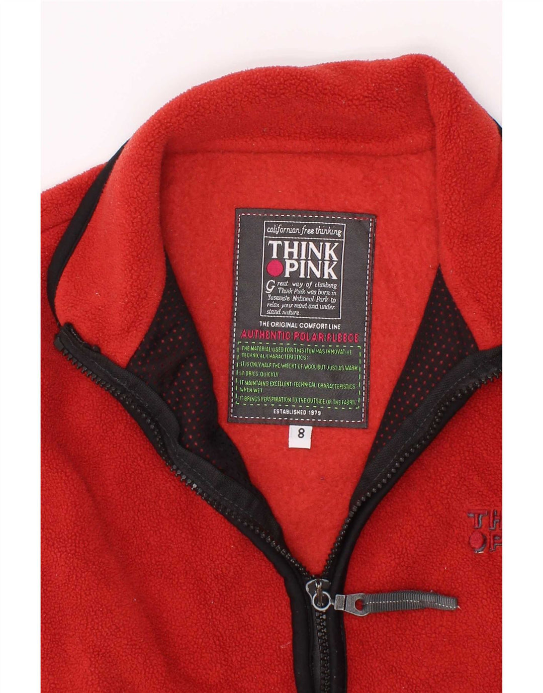 Gilet din lână pentru băieți Think Pink 7-8 ani, roșu