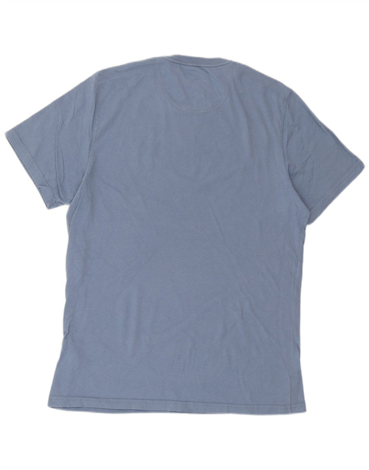 BARBOUR Tricou croit pentru bărbați Top din bumbac albastru mediu