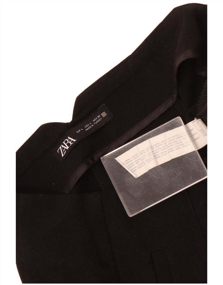 Pantaloni de costum conici pentru femei Zara L30 L27 Poliester negru