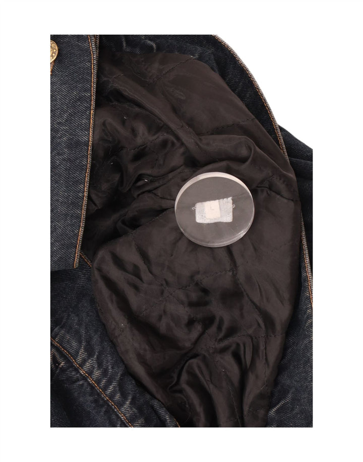 Jachetă de blugi vintage pentru femei UK 16 Large Blue