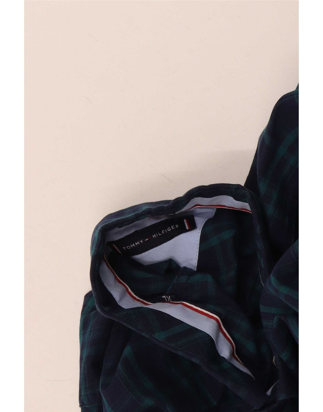Cămașă personalizată pentru bărbați Tommy Hilfiger, XL, albastru marine, carouri