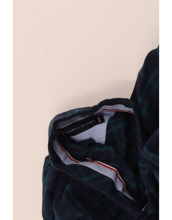 Cămașă personalizată pentru bărbați Tommy Hilfiger, XL, albastru marine, carouri