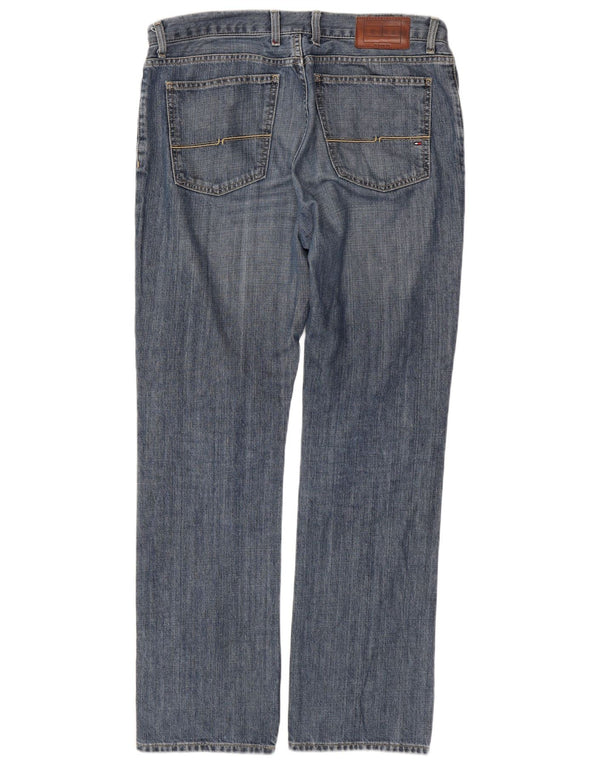 Blugi drepti pentru bărbați TOMMY HILFIGER L33 L32 Bumbac albastru