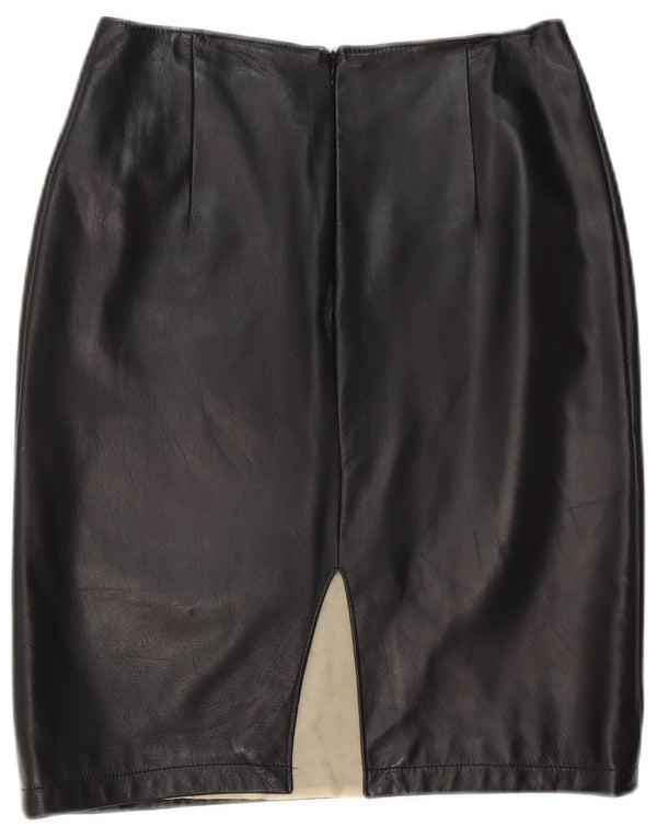 Fusta din piele pentru femei Gai Mattiolo W28 Medium Black