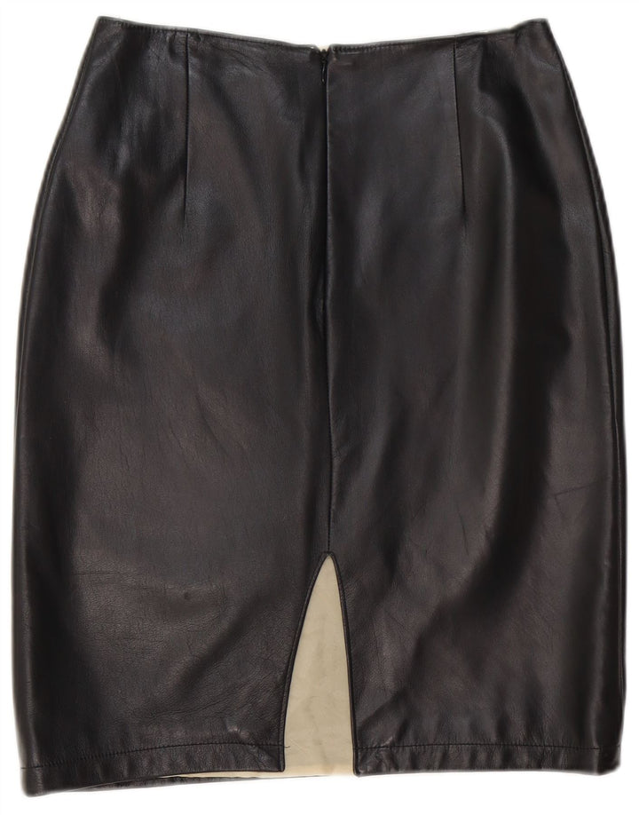 Fusta din piele pentru femei Gai Mattiolo W28 Medium Black