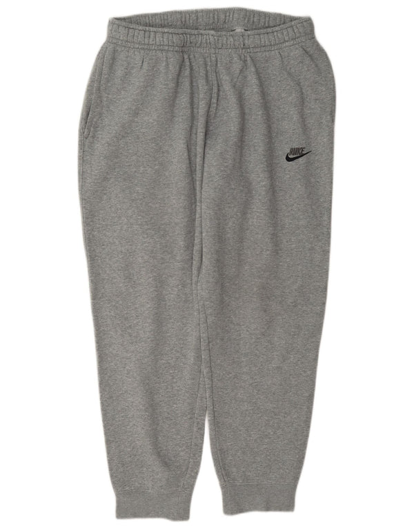 Pantaloni de trening Nike pentru bărbați Pantaloni de jogging mari, gri, bumbac cu pete
