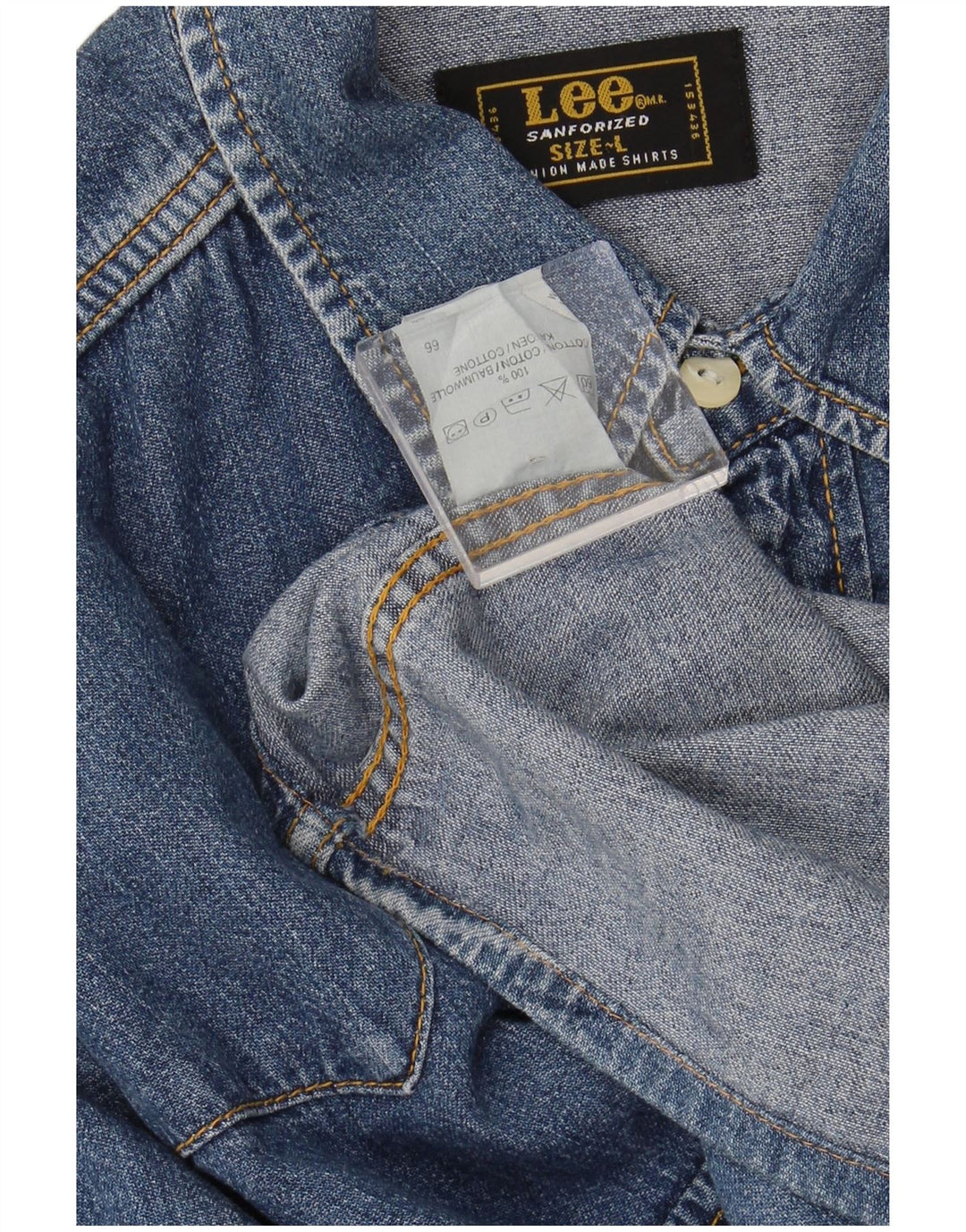 Cămașă LEE pentru bărbați din denim, mare, albastru, bumbac