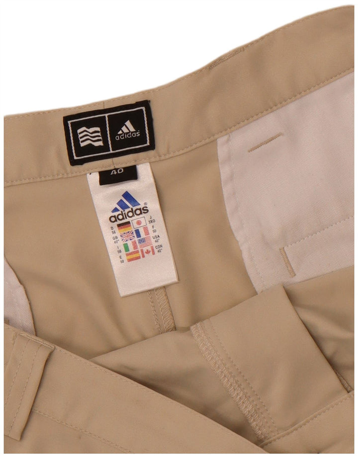 Pantaloni scurți chino pentru bărbați Adidas W40 XL poliester bej