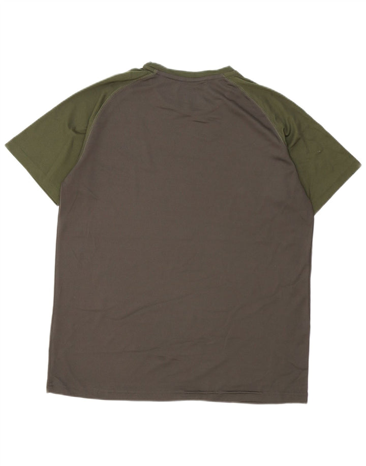 Tricou pentru bărbați Mountain Warehouse Top mare, gri, poliester color bloc