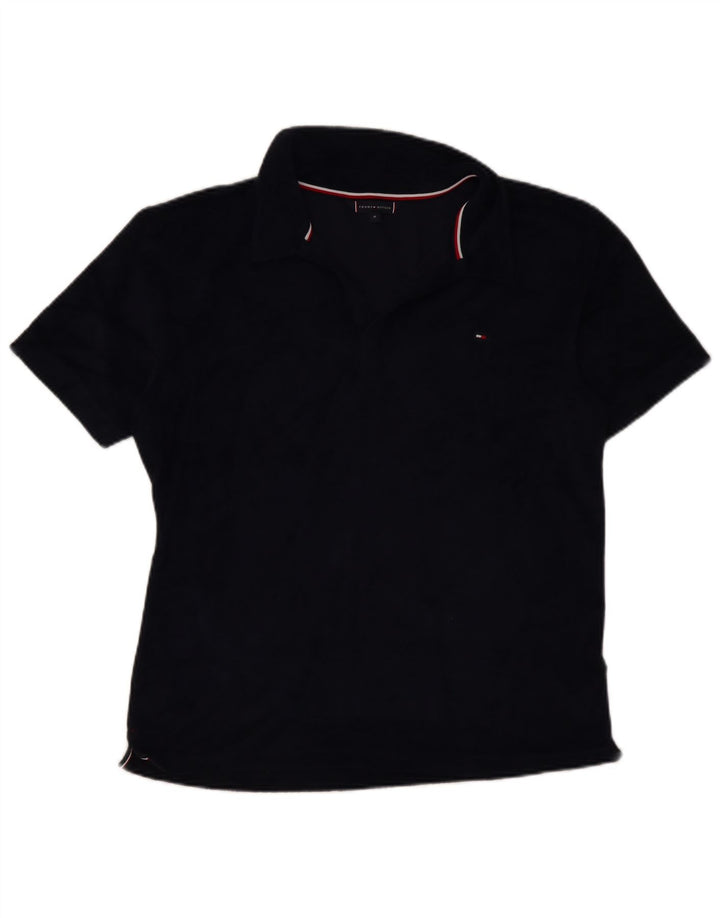 Tricou polo TOMMY HILFIGER pentru bărbați, bumbac mediu albastru bleumarin