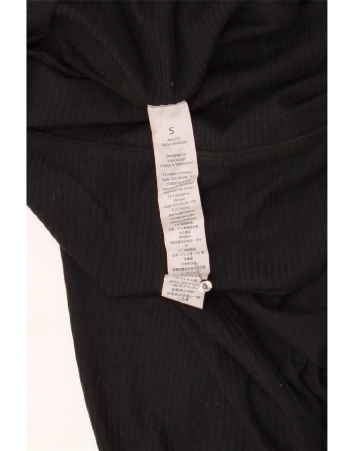 Leggings crop pentru femei Lululemon UK 8 Nylon negru mic