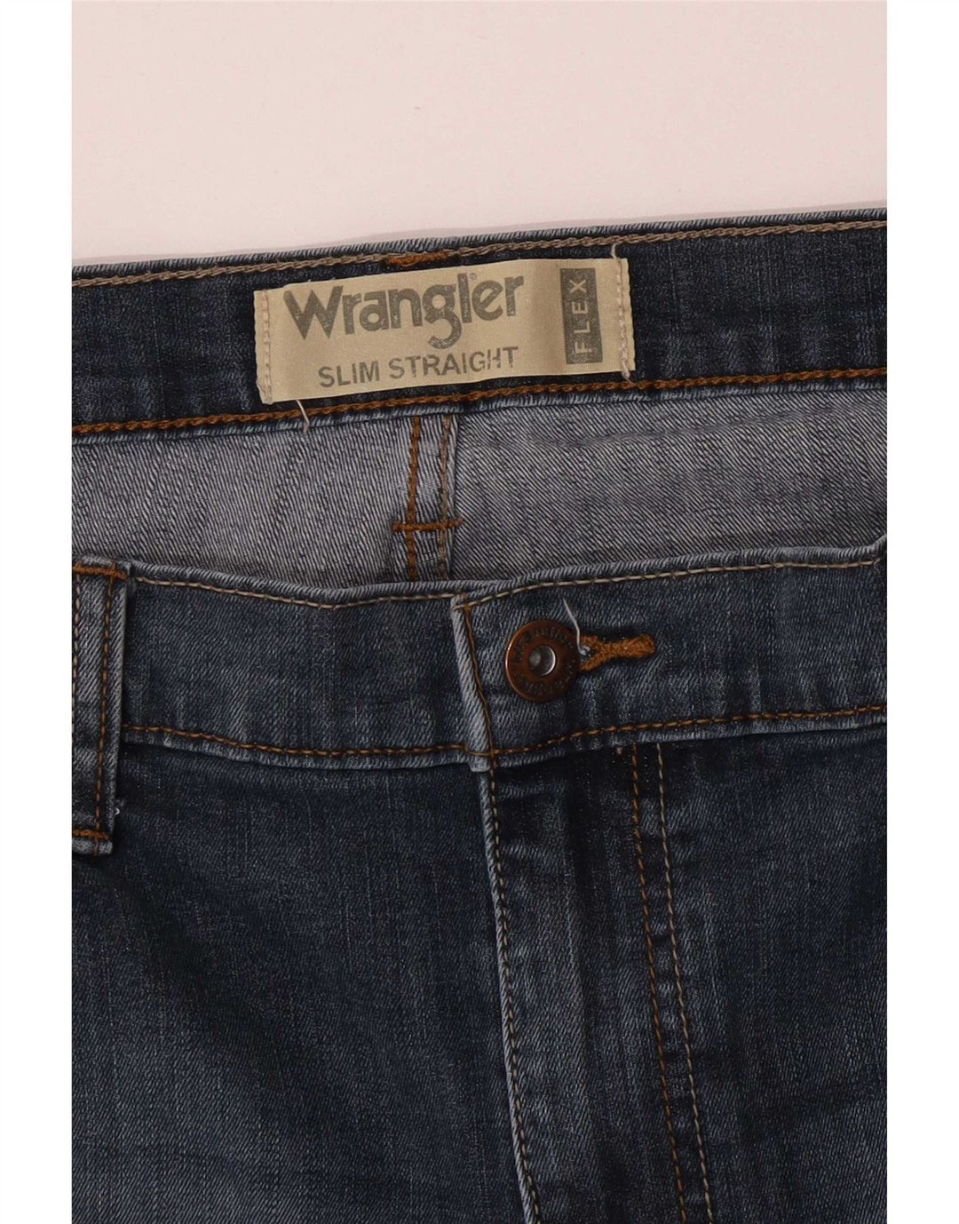 Blugi Wrangler pentru bărbați, subțiri, drepti, W38 L30, albaștri