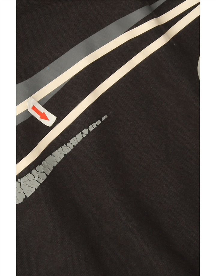 Hanorac grafic pentru bărbați Nike Pulover mic, negru, bumbac