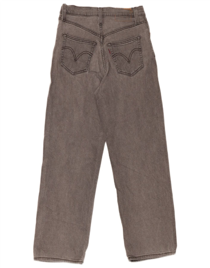 Blugi pentru femei cu talie înaltă LEVI'S cu picioare largi L24 L27 gri