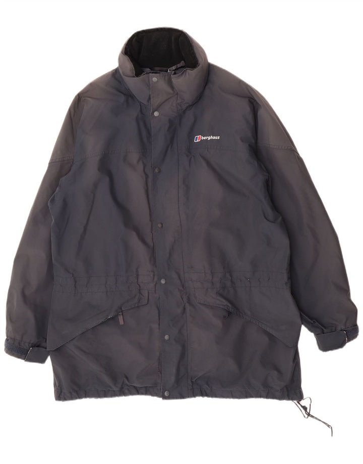 Jachetă de ploaie cu glugă pentru bărbați Berghaus UK 42 XL poliester bleumarin